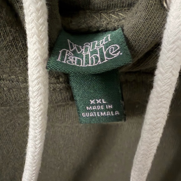 Wild Fable Army Green Cropped Hoodie - Picture 3 of 3